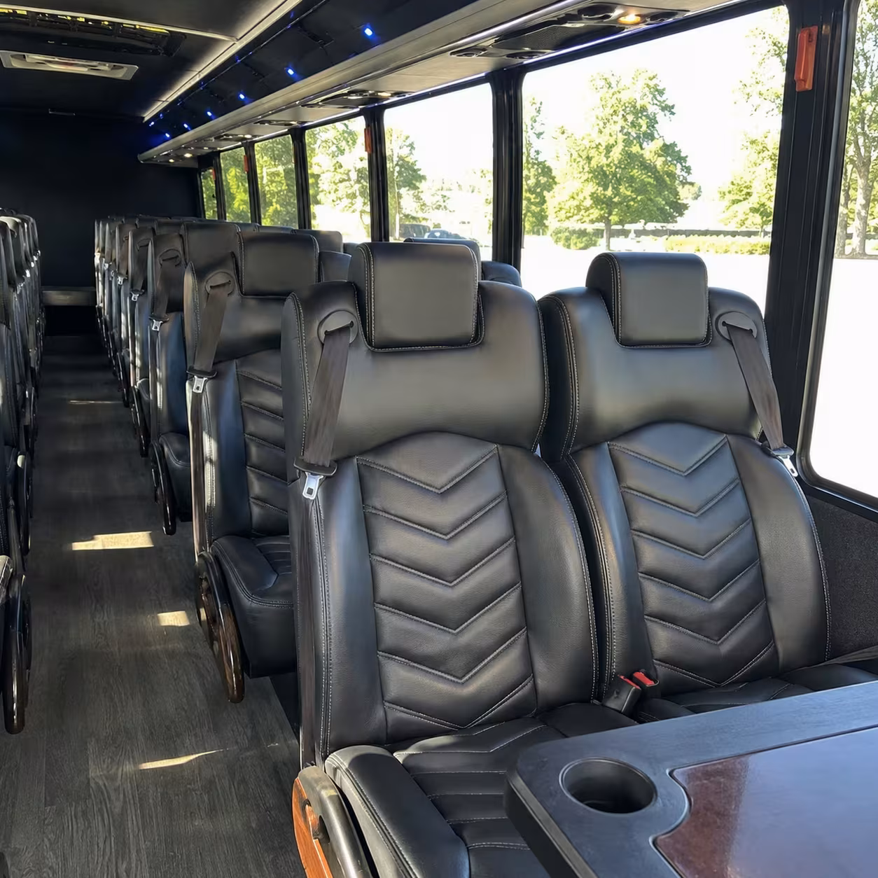 25 passenger minibus interior