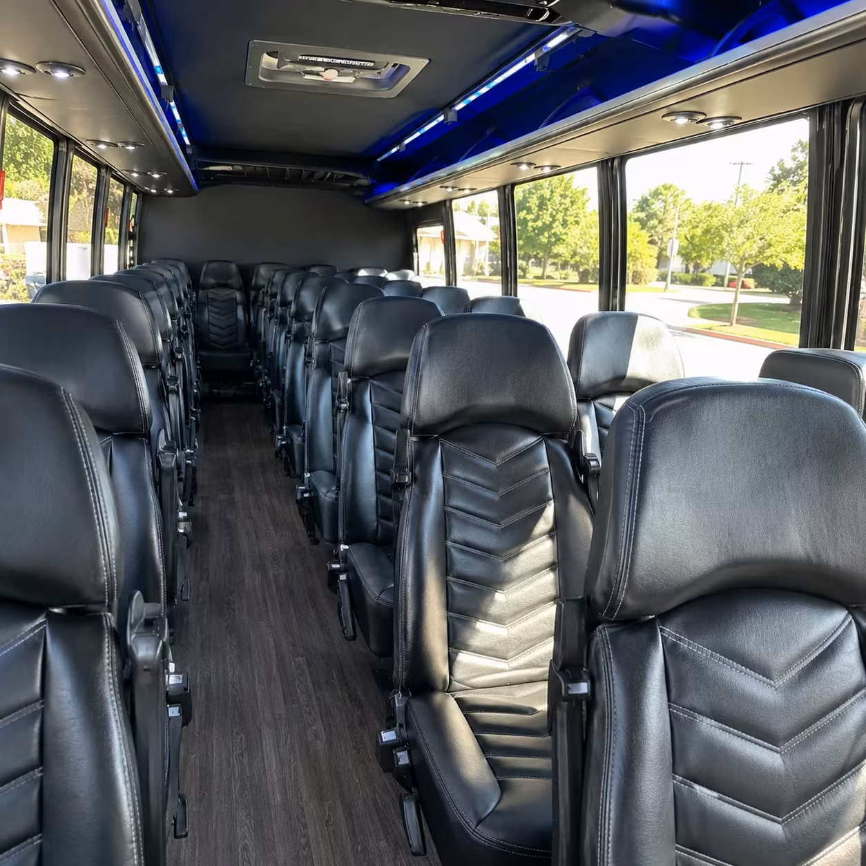 28 passenger minibus inside
