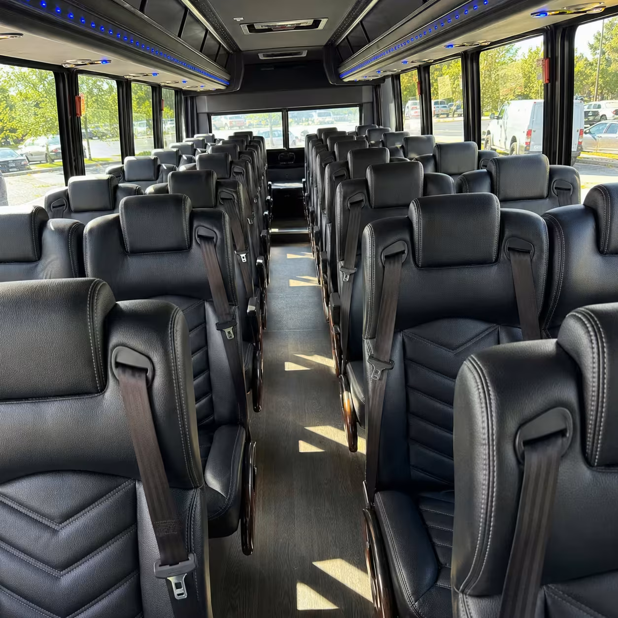 35 passenger minibus interior