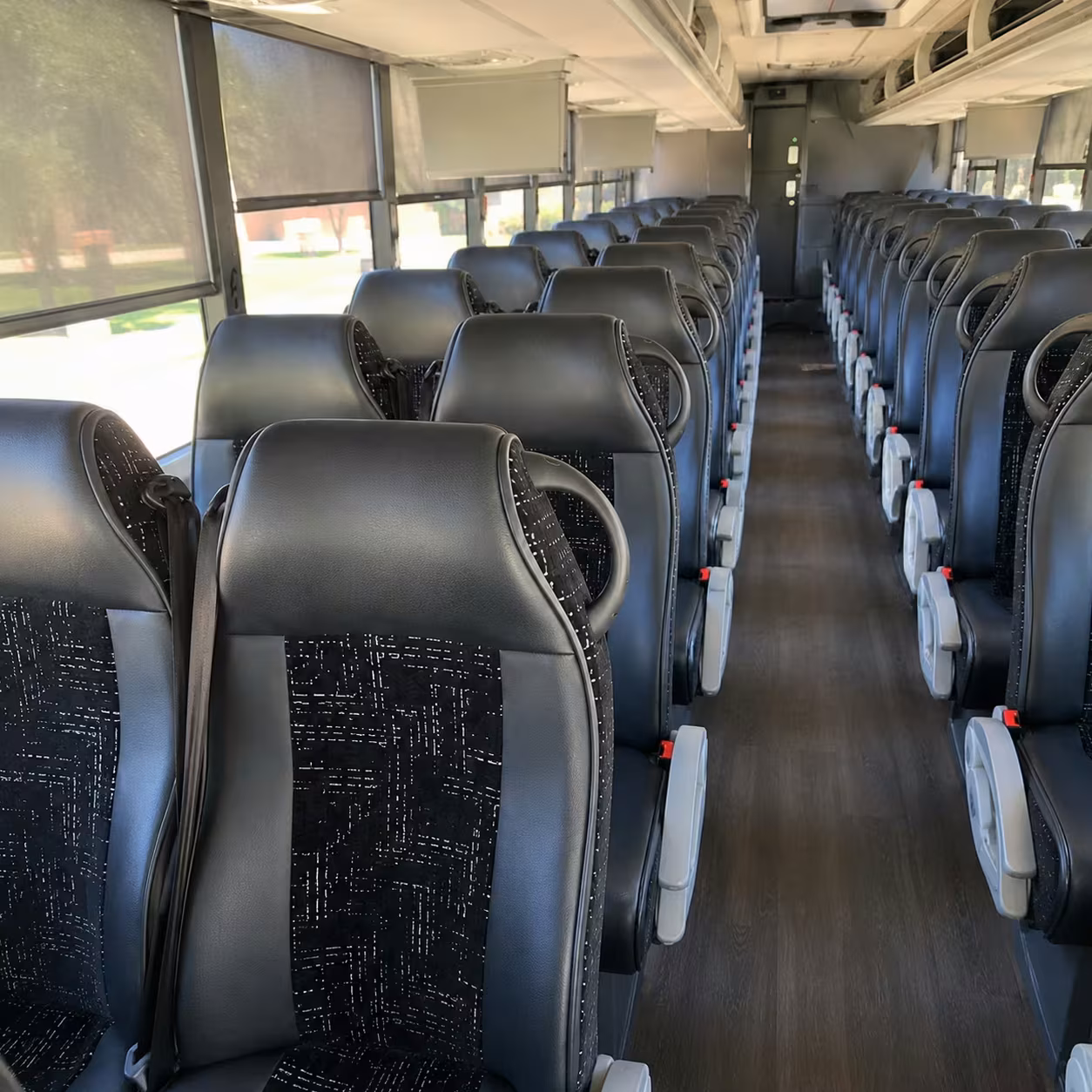 56 passenger charter bus interior