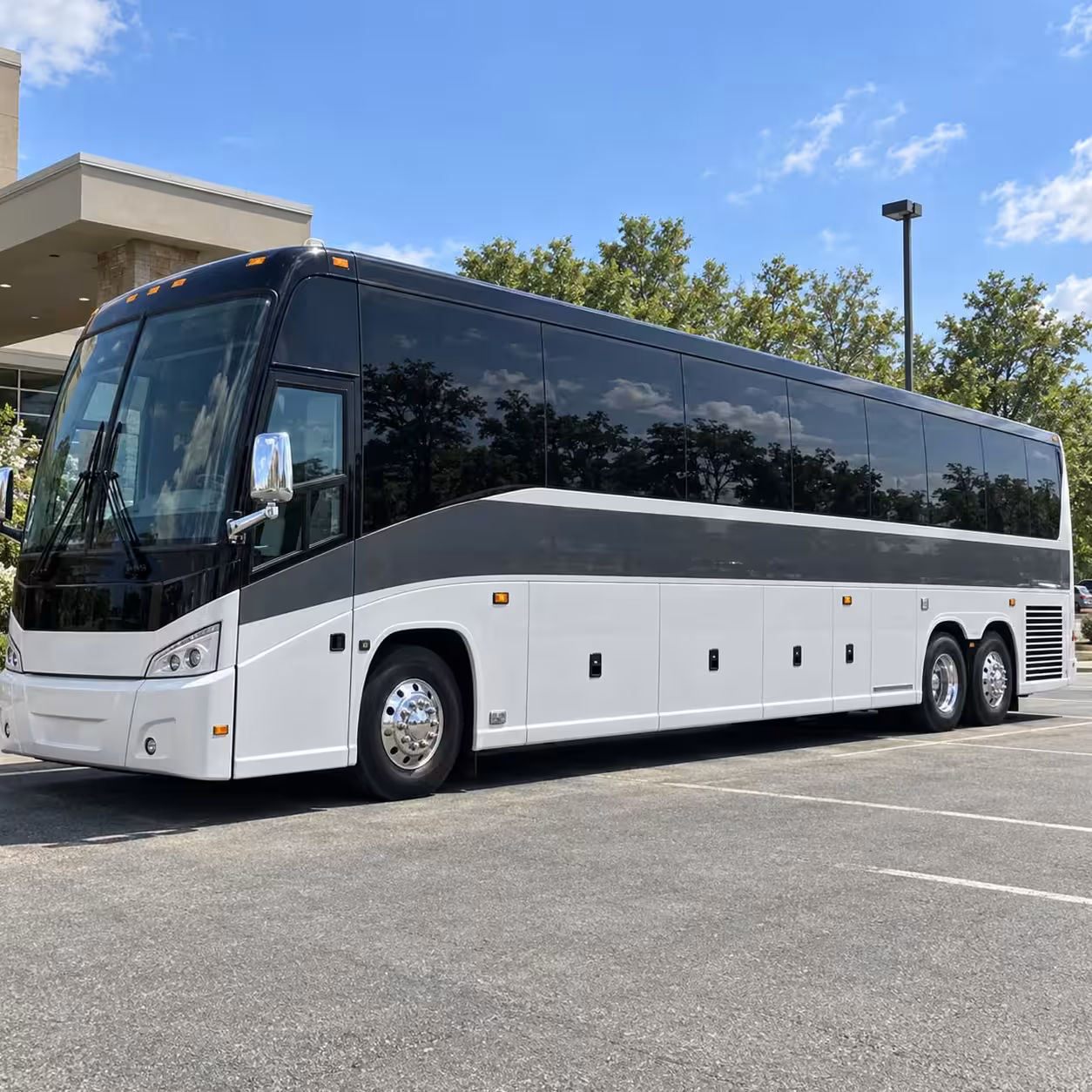 bellflower prom shuttle buses for multiple pickup stops