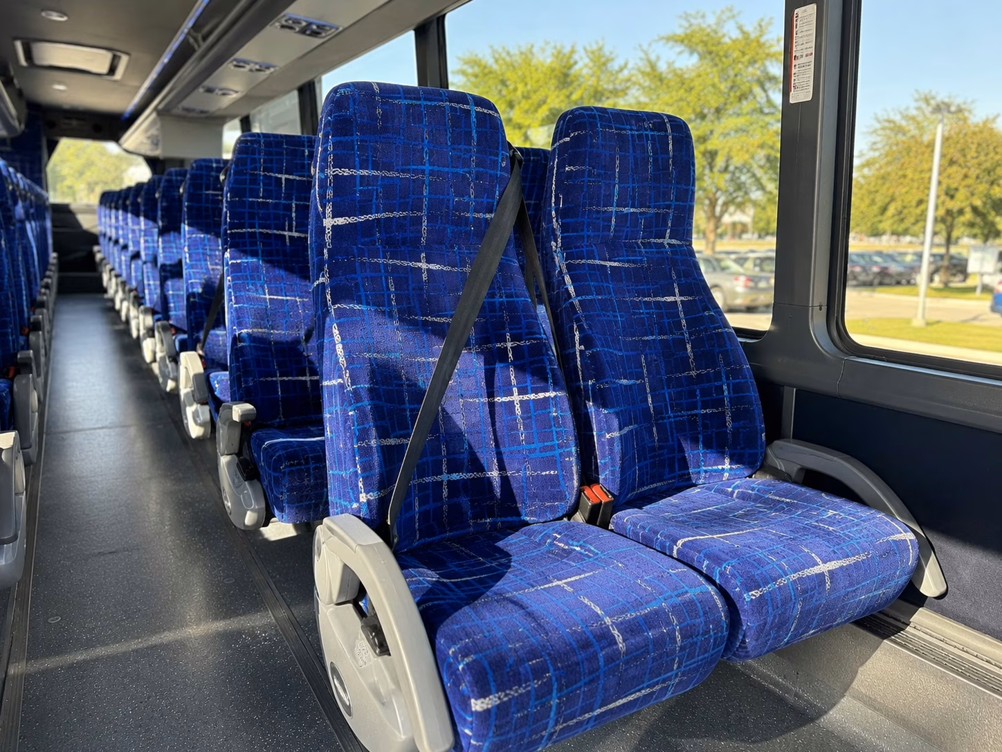 bellflower wedding shuttle buses between ceremony and reception