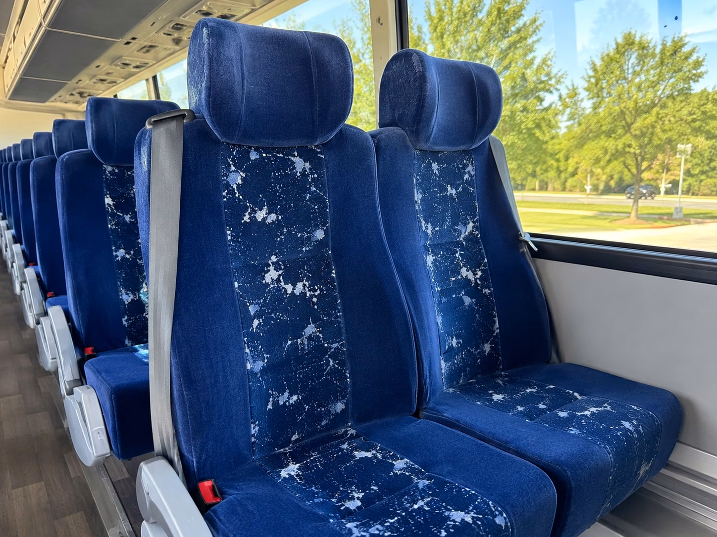 construction worksite charter bus rentals in bellflower